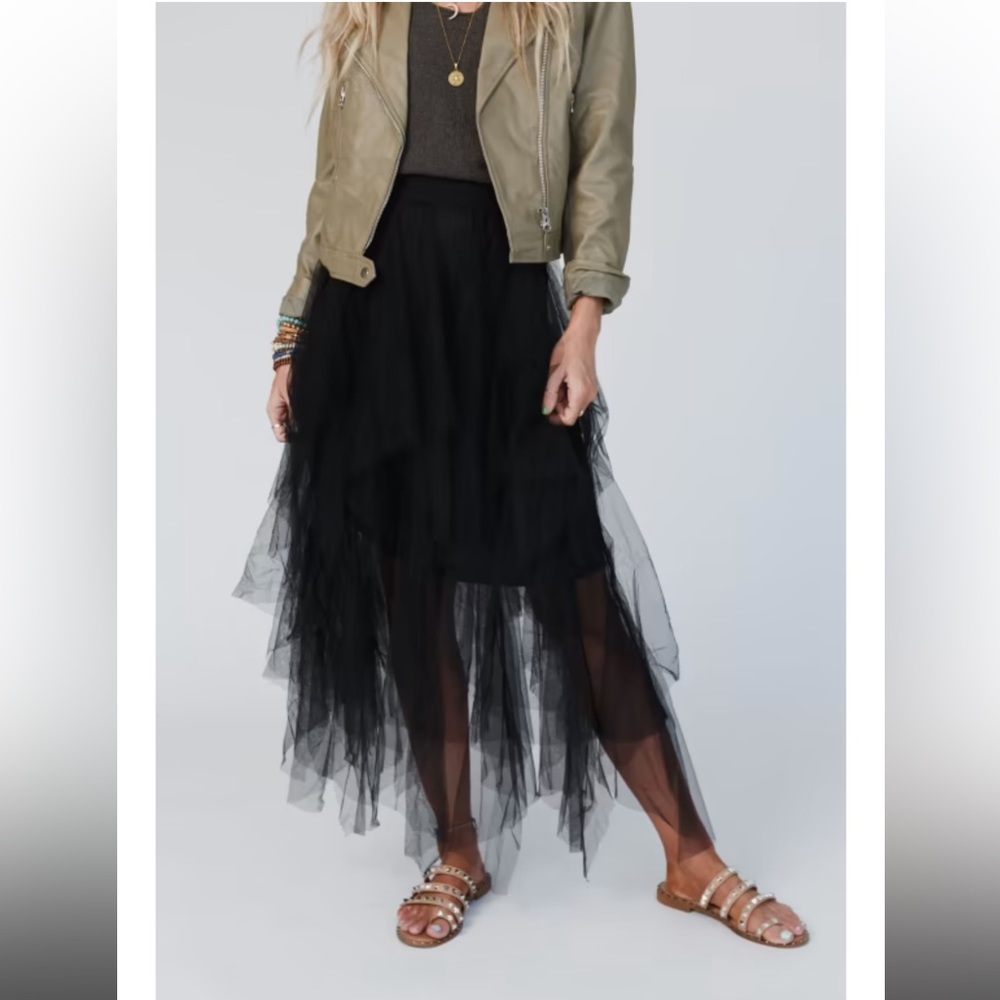 Boho tulle skirt